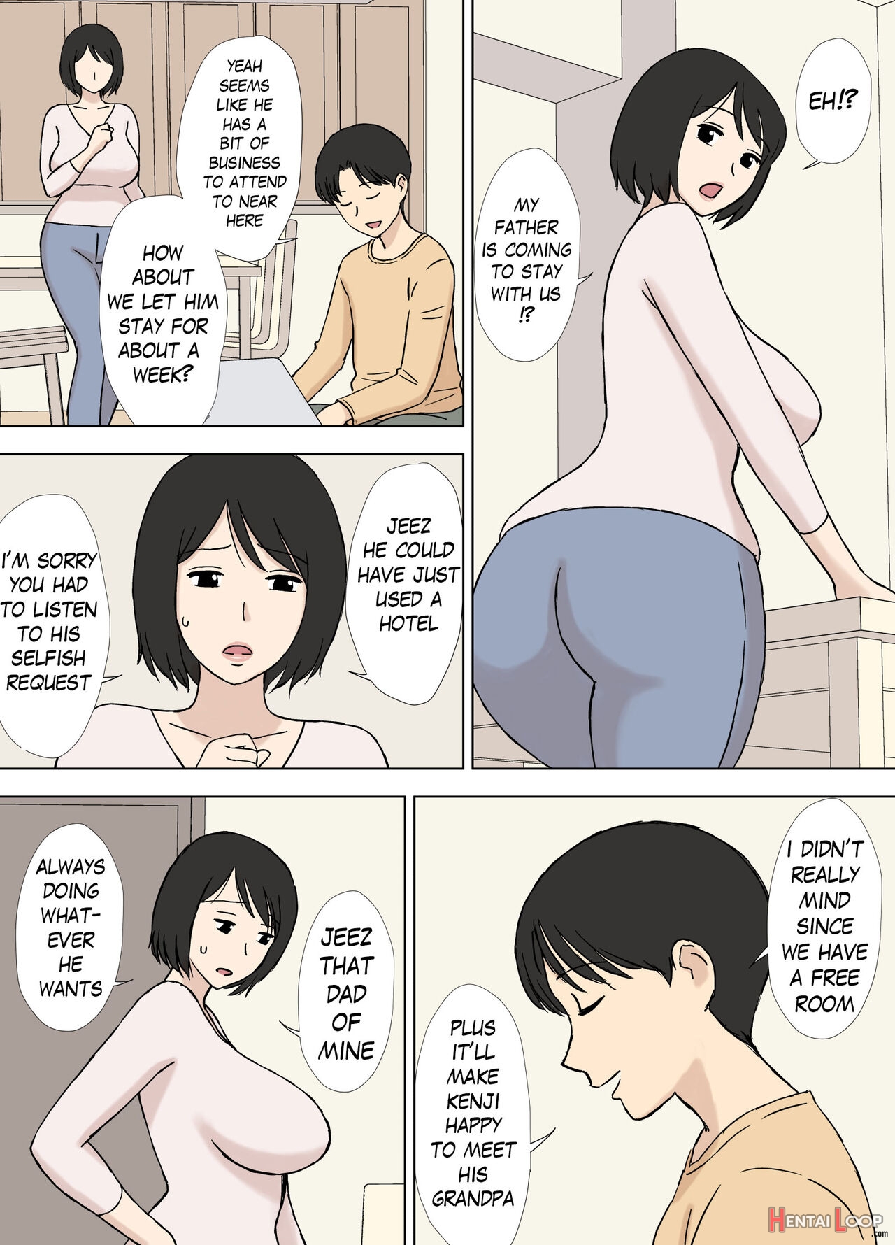 Tsuma Ga Ima Da Ni Chichi Oya To Issho Ni Fuuro Ni Haitte Irundaga page 5