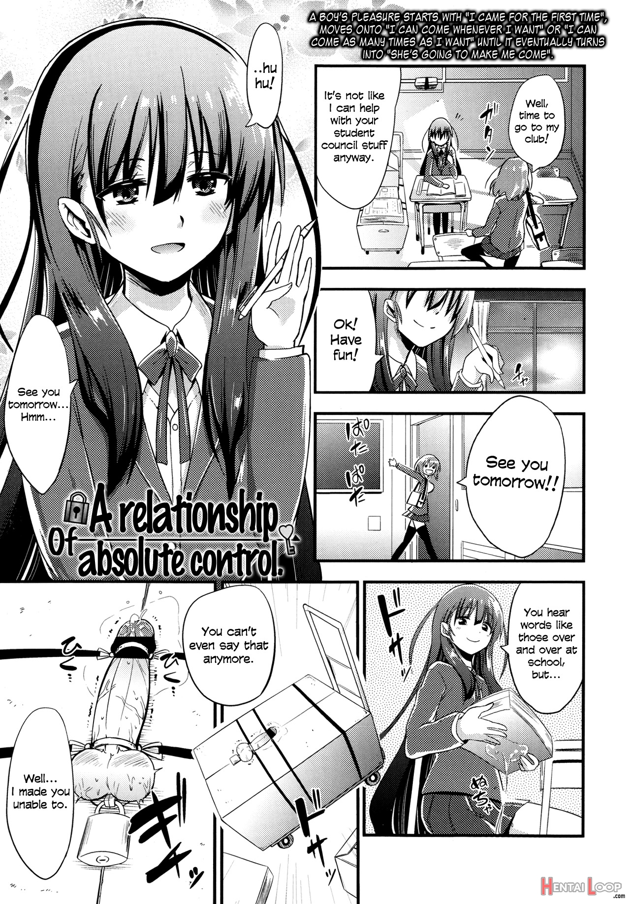A Relationship Of Absolute Control page 1