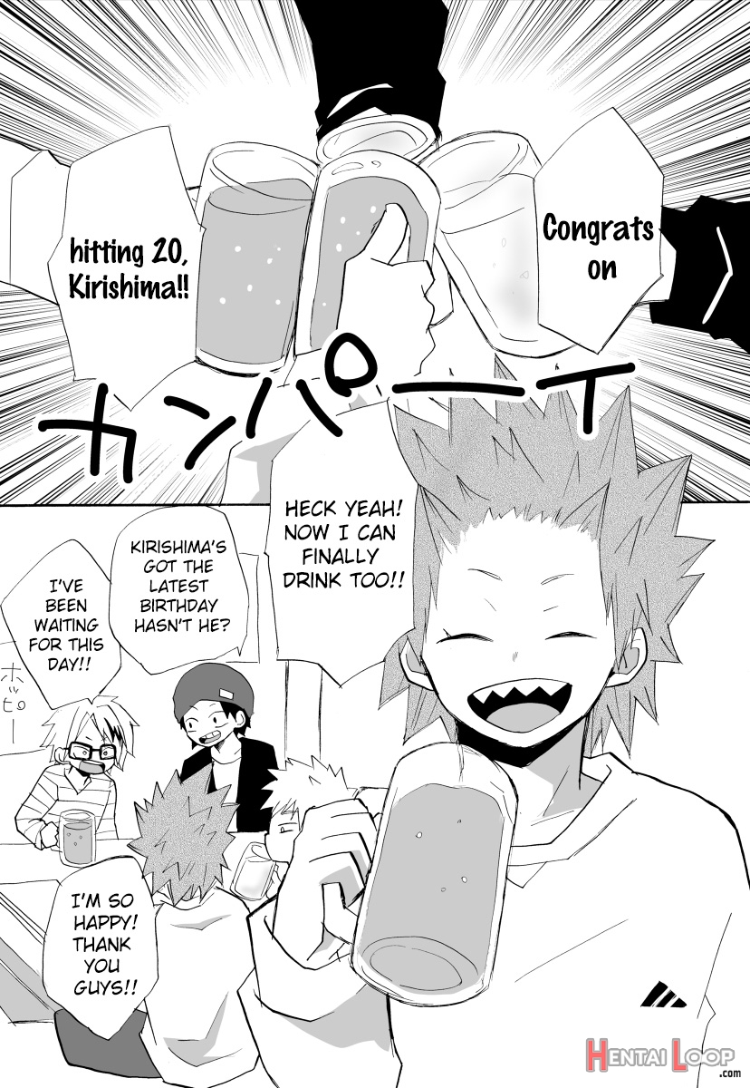A Tale Of Kirishima's 20th Birthday Drinking Shenanigans page 3