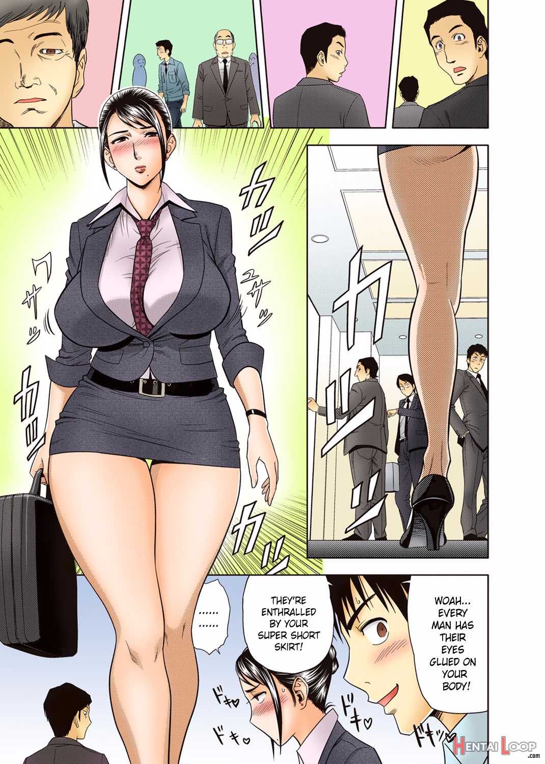 Aaan Mucchiri Kyonyuu Onee-san ~uchiawase De Good Job!~ – Colorized page 4