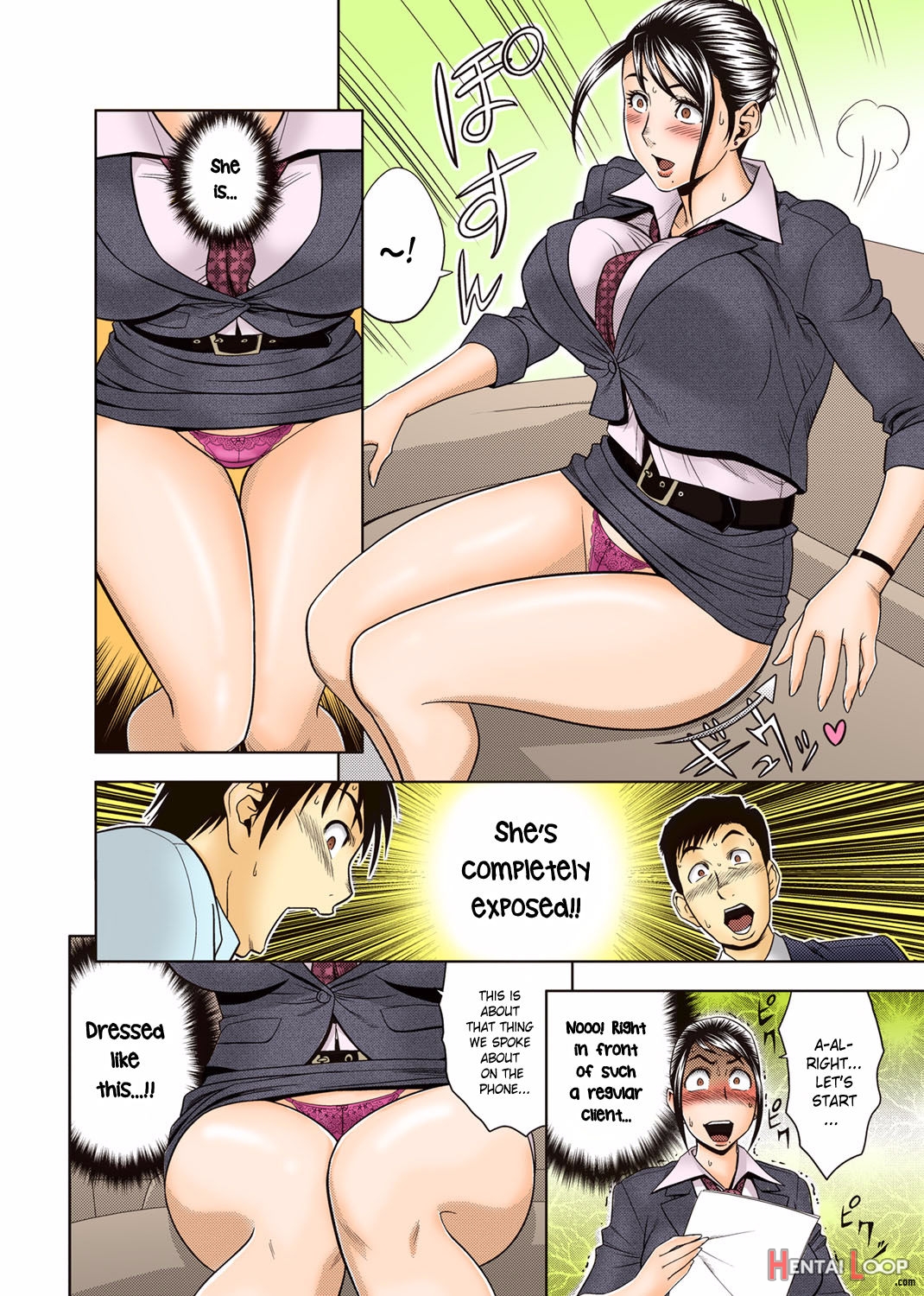 Aaan Mucchiri Kyonyuu Onee-san ~uchiawase De Good Job!~ – Colorized page 9