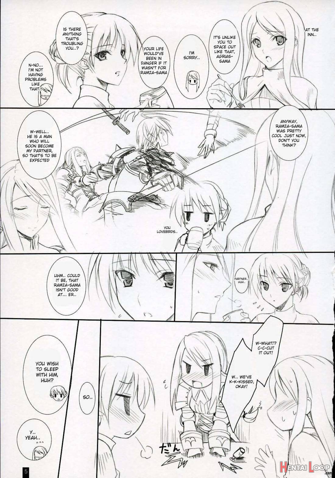 Agrias-san To Love Love Lesson page 4