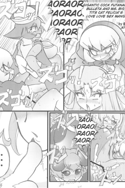 Gigantic Cock Futanari Bulleta And Ms. Big Tits Cat Felicia's Love Love Sex Manga page 1
