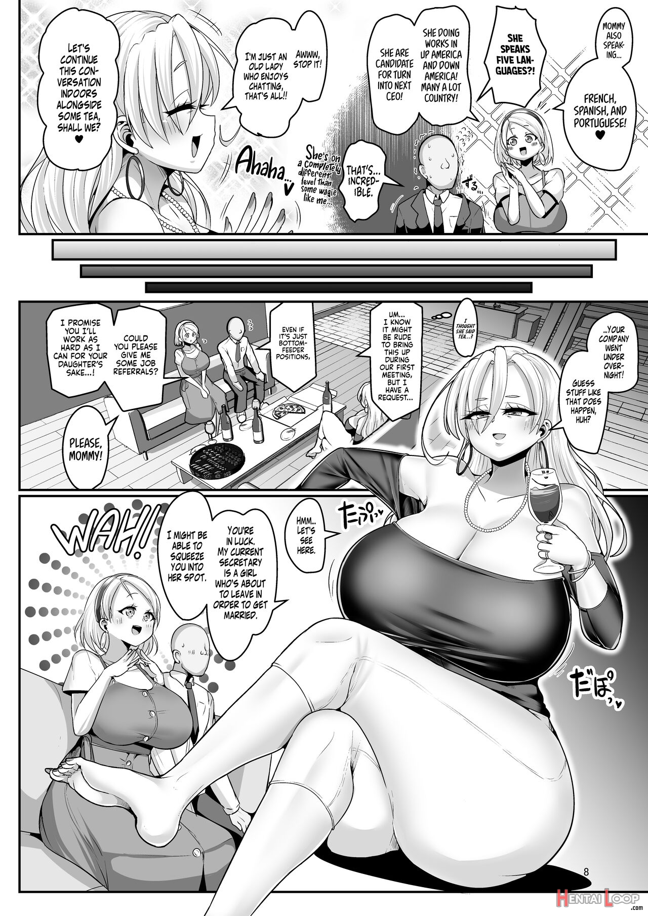 H Daisuki Kinpatsu Hakujin Bakunyuu Ryuugakusei Ga Tonari No Heya Ni Hikkoshite Kita!! 2 ~mama Mo Ore No Sefri Ni Natta!!~ page 8