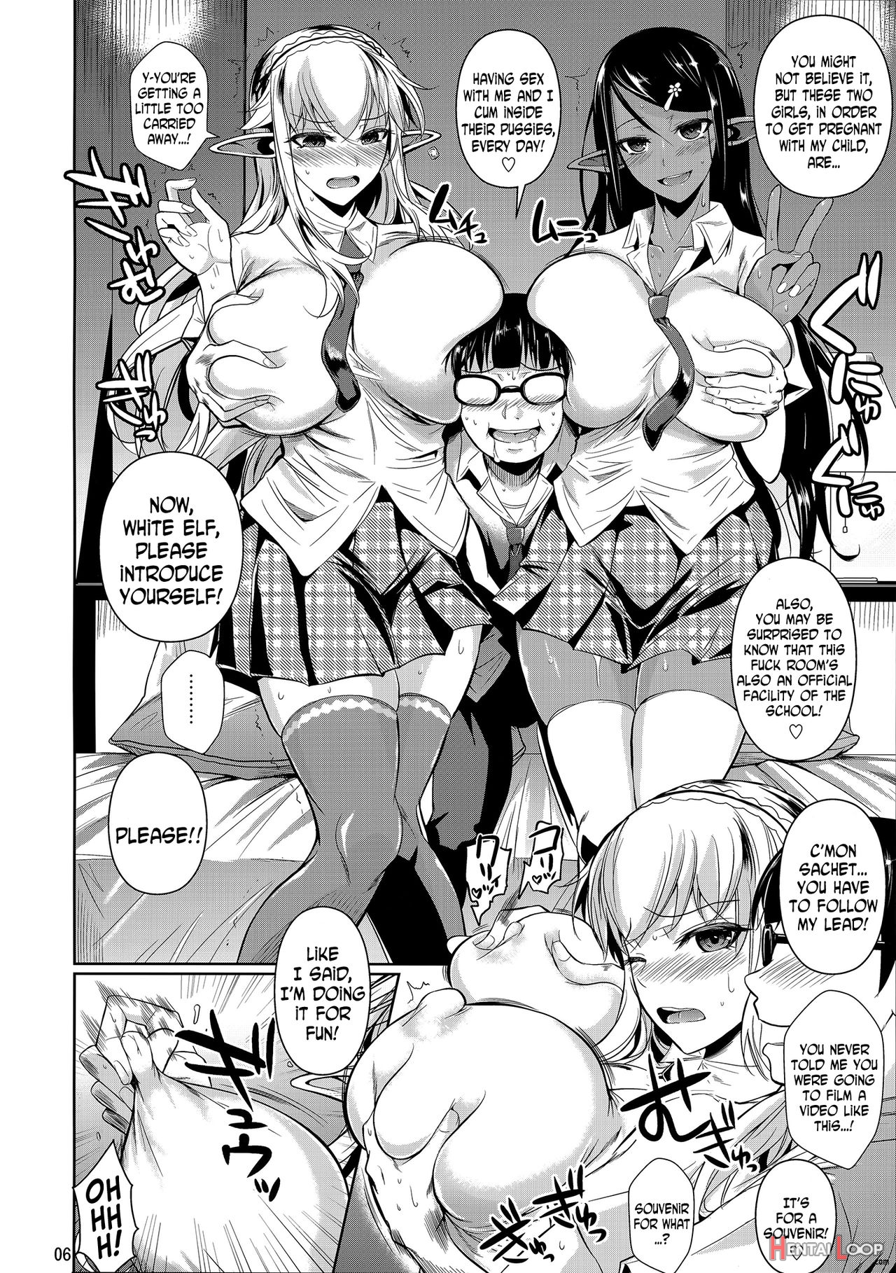 High Elf × High School Shiro × Kuro page 7