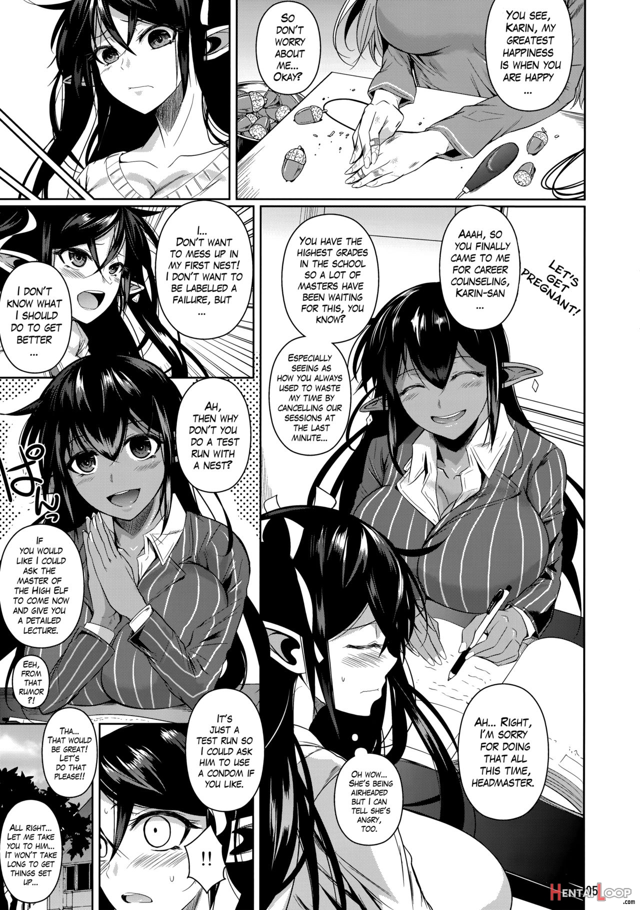 High Elf × High School Twintail – Decensored page 4