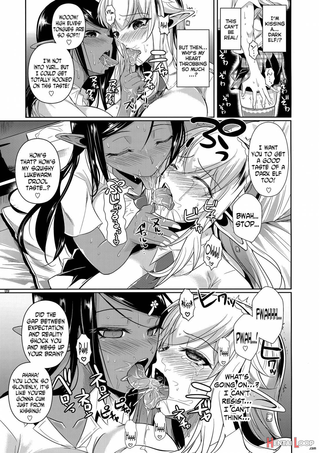 High Elf X High School Shiro X Kuro – Decensored page 9