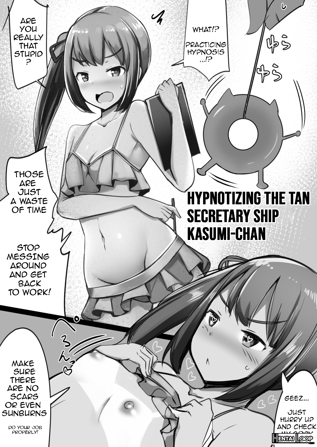 Hypnotizing The Tan Secretary Ship, Kasumi-chan page 1