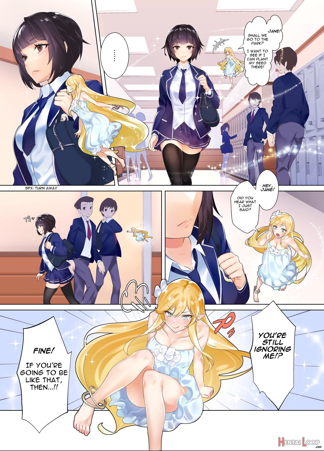 Jane Transforming At School Manga page 2