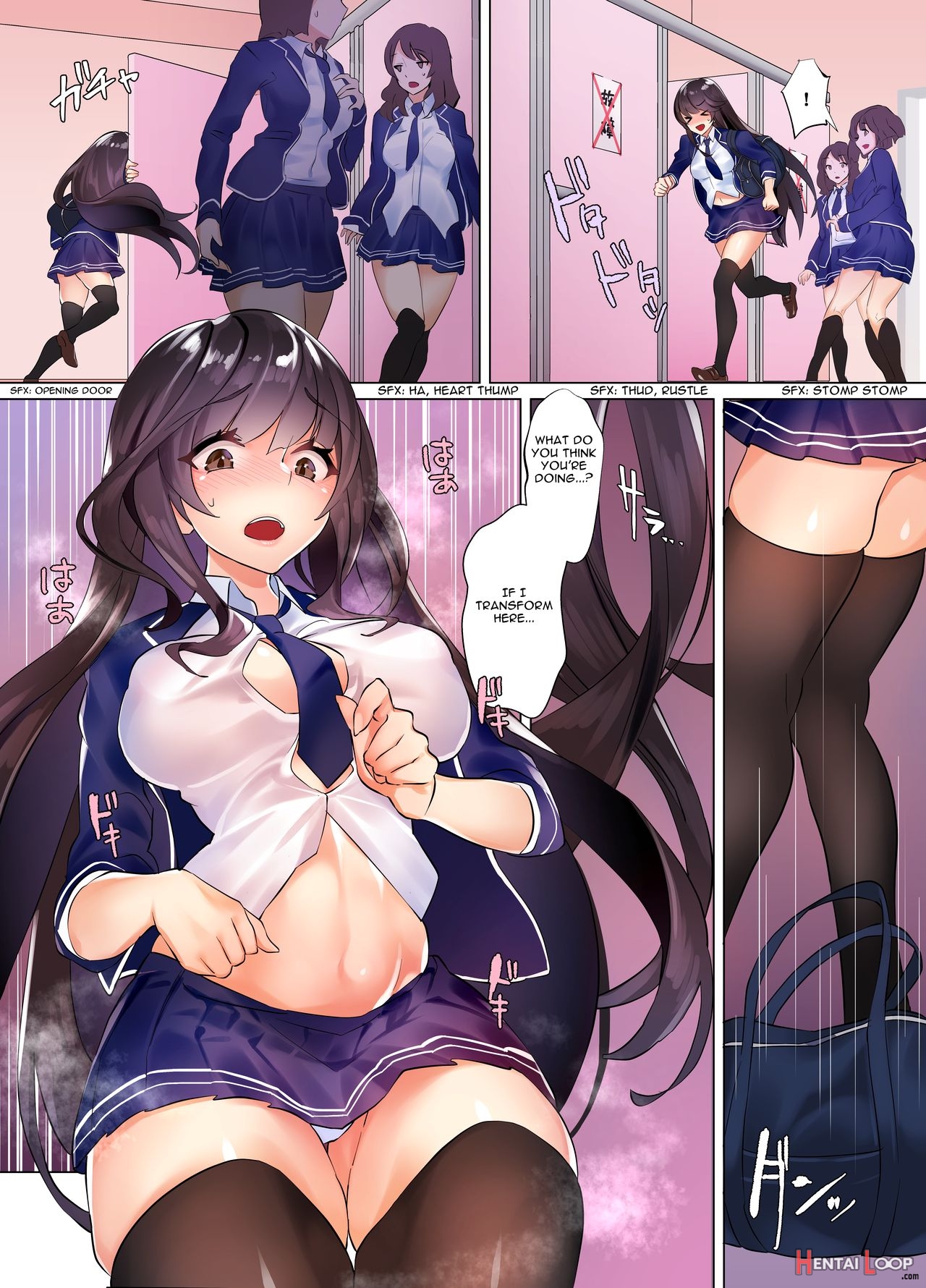 Jane Transforming At School Manga page 4