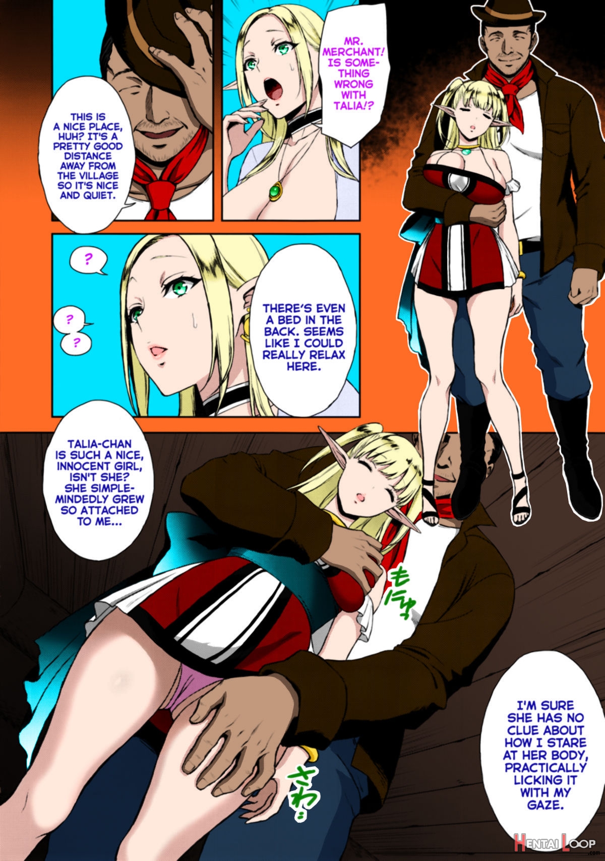 Kaihana - Ochita Elf Tsuma Colorized page 5