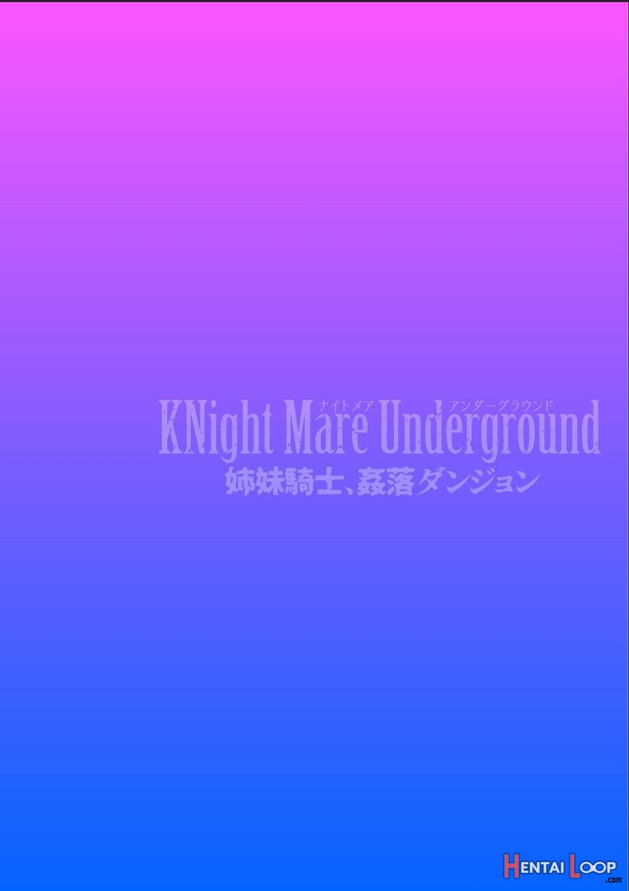 Knight Mare Underground ~shimai Kishi, Kanraku Dungeon~ Ch. 2 page 2