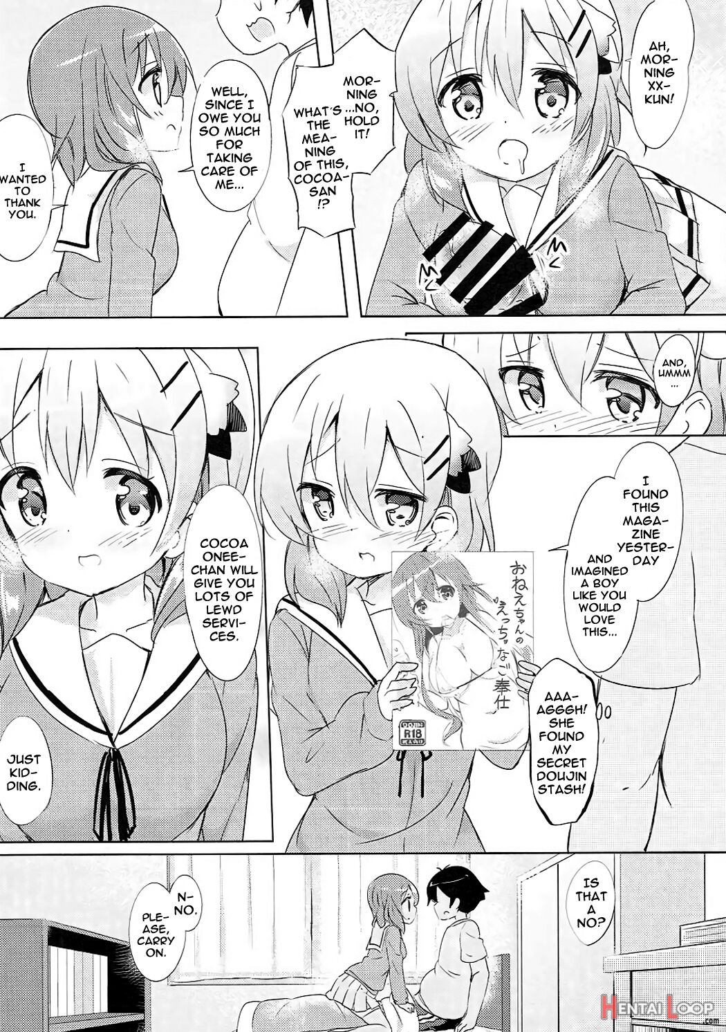 Kokoa Onee-chan Is In The Seat Next To Me page 9