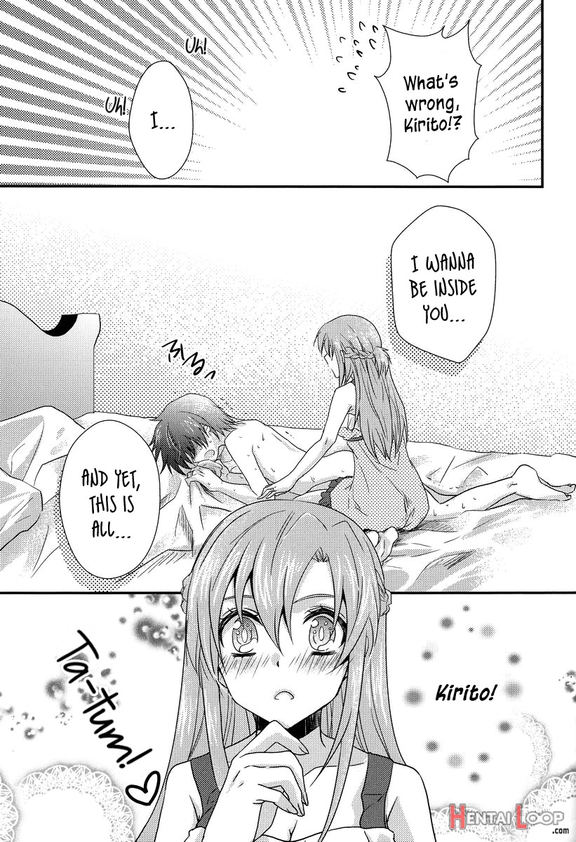 Lovestruck Asuna Really Wants To Tease Kirito Every Time She Sees Him page 15