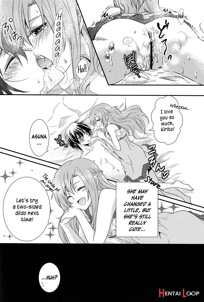 Lovestruck Asuna Really Wants To Tease Kirito Every Time She Sees Him page 22