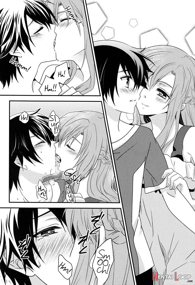 Lovestruck Asuna Really Wants To Tease Kirito Every Time She Sees Him page 4