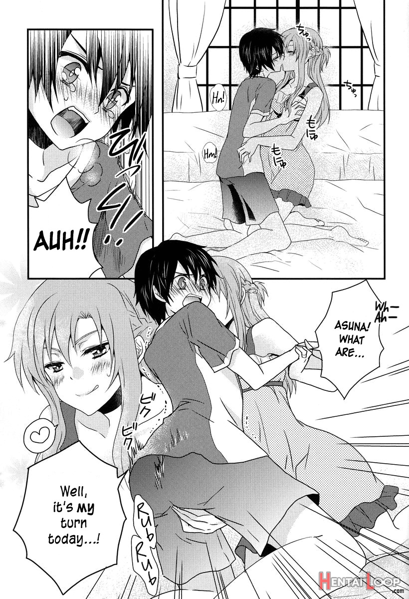 Lovestruck Asuna Really Wants To Tease Kirito Every Time She Sees Him page 5