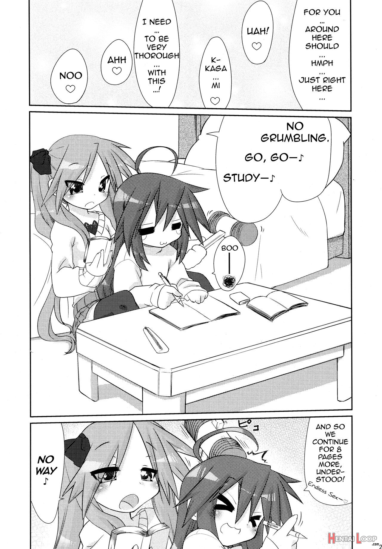 Meanie Kagami. Teased Konata. page 27