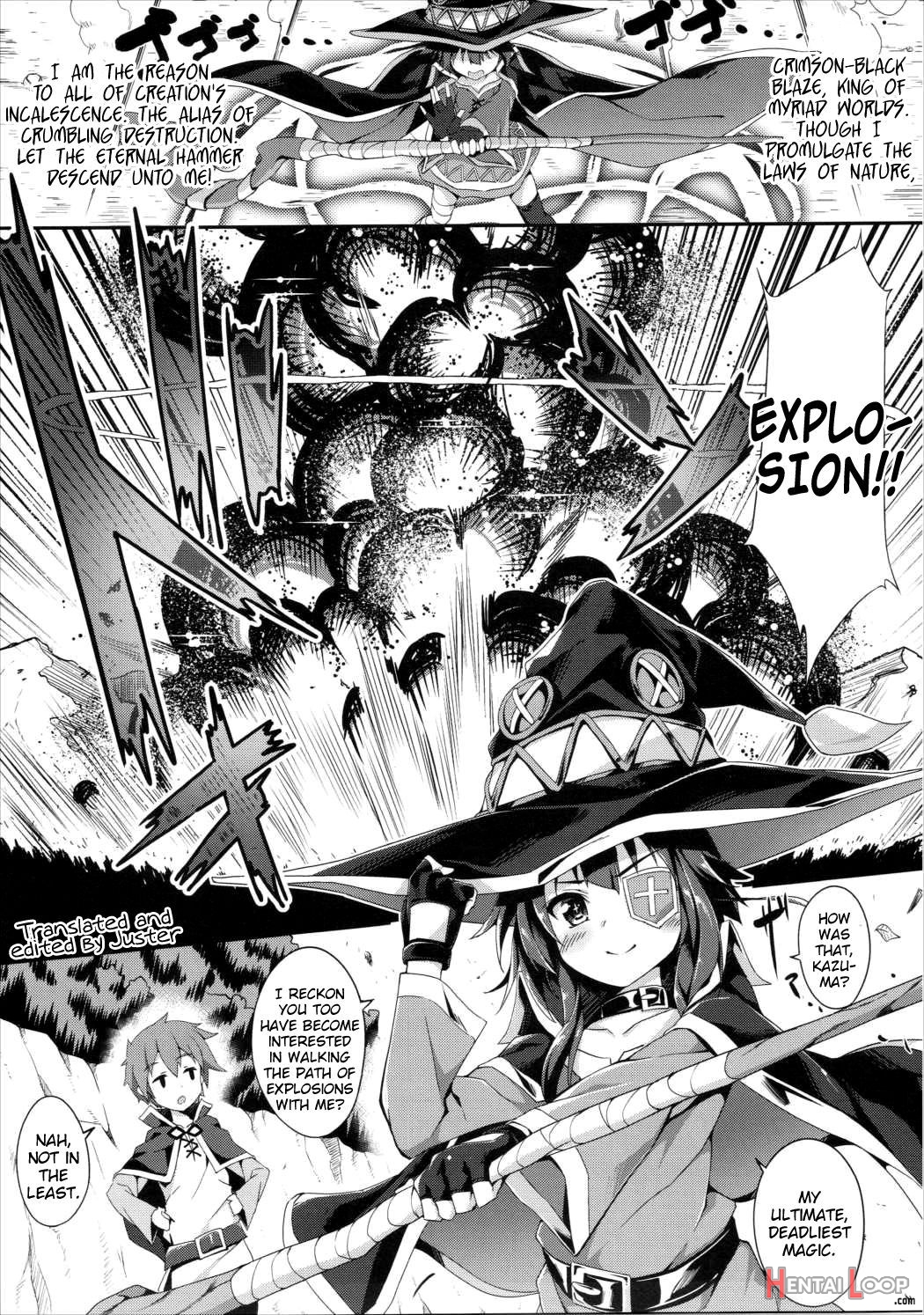 Megumin's Explosion Magic After page 4