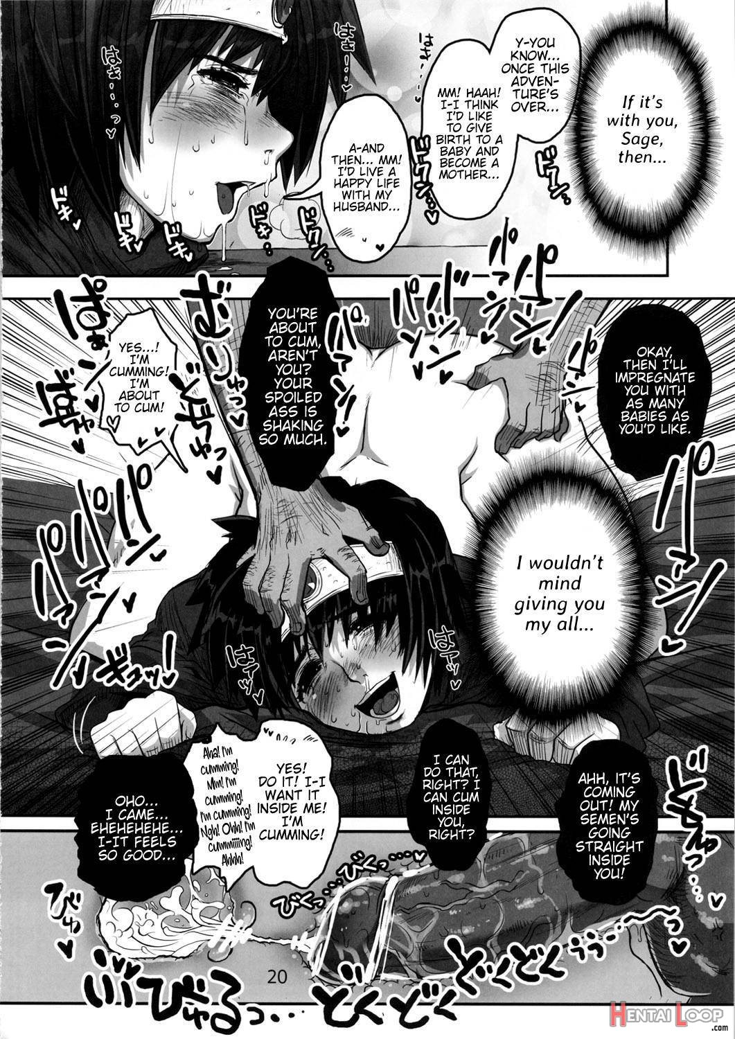 Metabolism Dq-u Hatsuiku Ryoukou Na Onna Yuusha Wo Netocchau Ohanashi. page 18