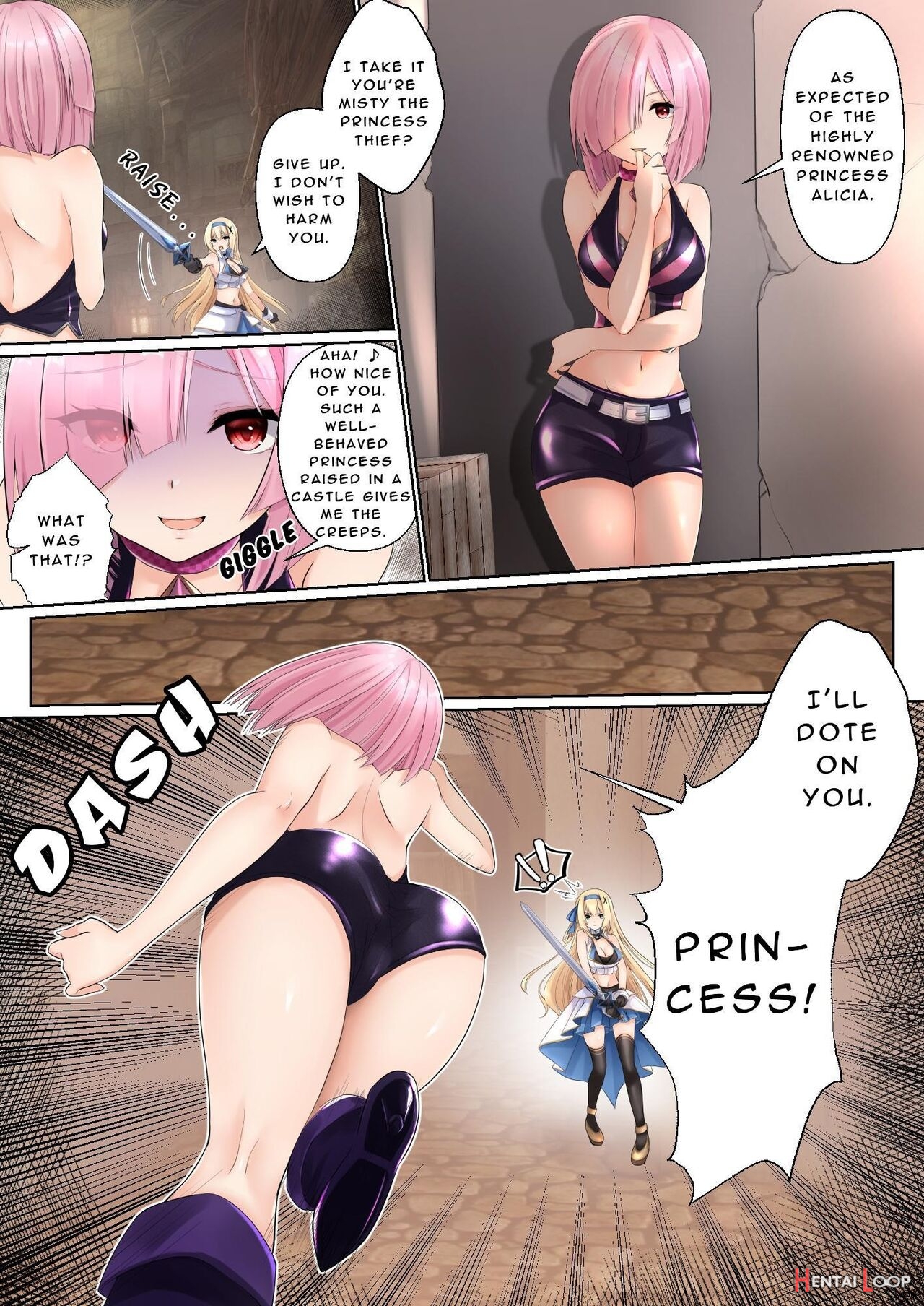 Misty Magic ―princess Knightess Enthralled By A Futanari Spell― page 4