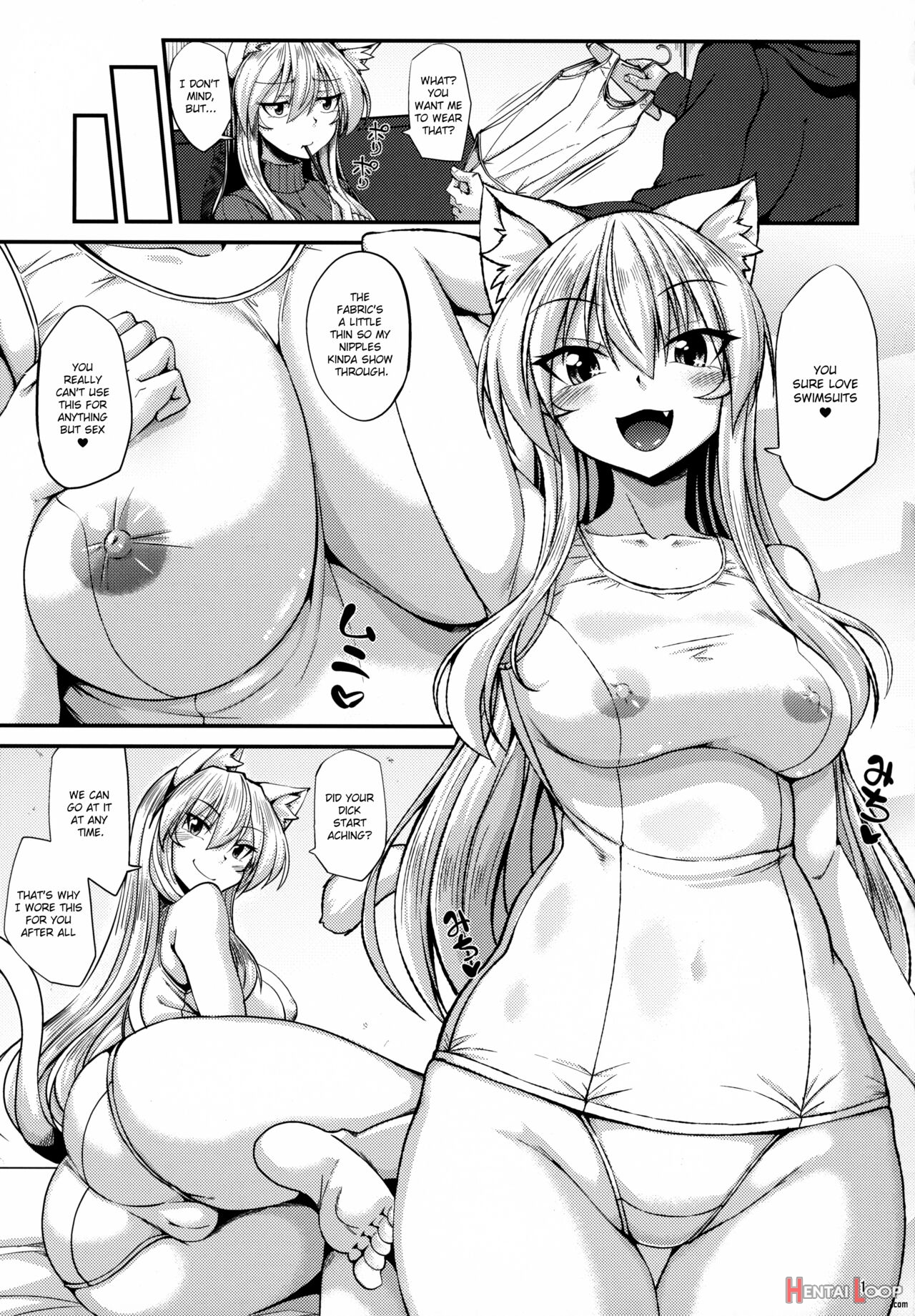 Nekomimi Onee-san To Shiro Suku Sukesuke Nyannyan page 2