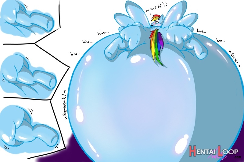 Rainbow Dash Belly Inflation page 5