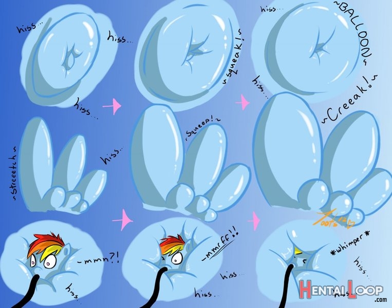 Rainbow Dash Belly Inflation page 7