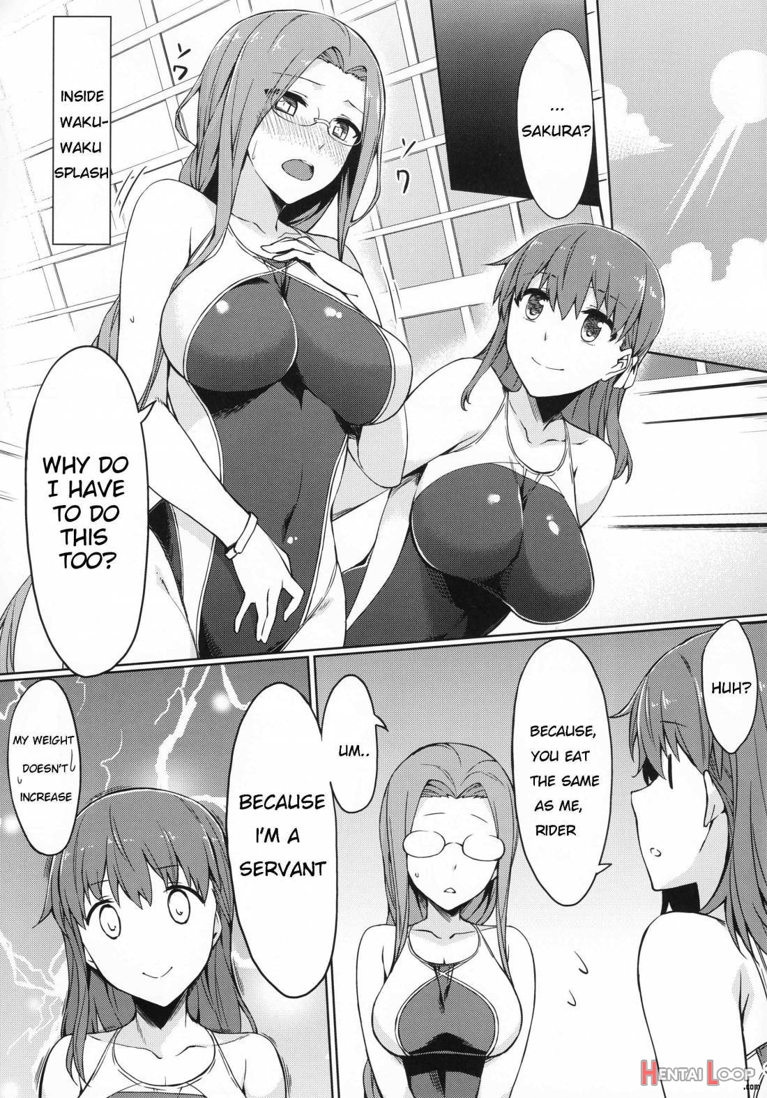 Rider-san To Kyouei Mizugi. page 4