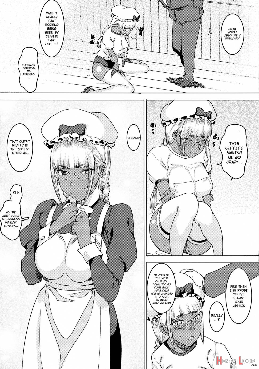 Tensai! Kasshoku Kokumaro Funnyuu Maid!!! page 15