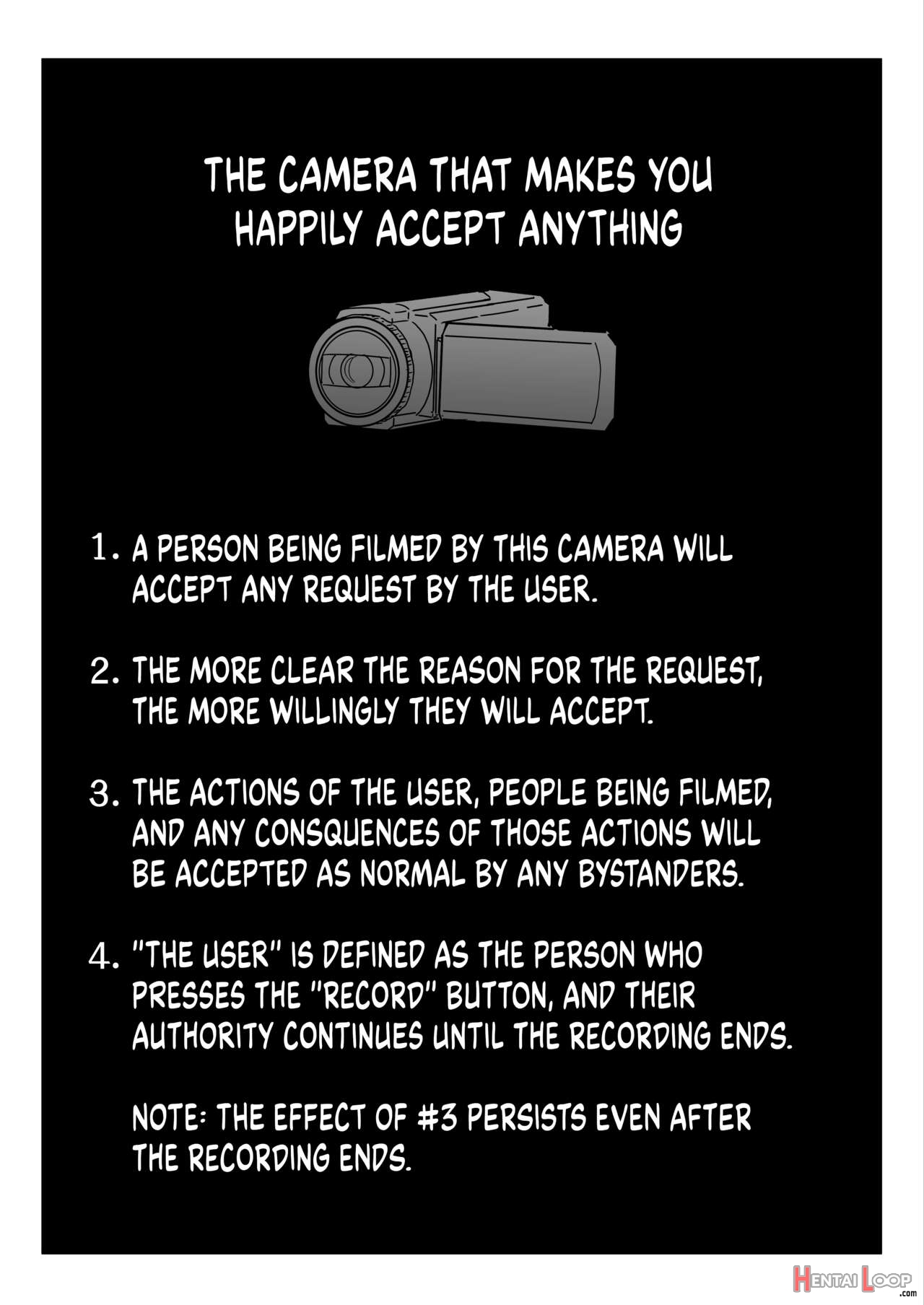 The Video Camera That Makes You Happily Accept Anything page 5