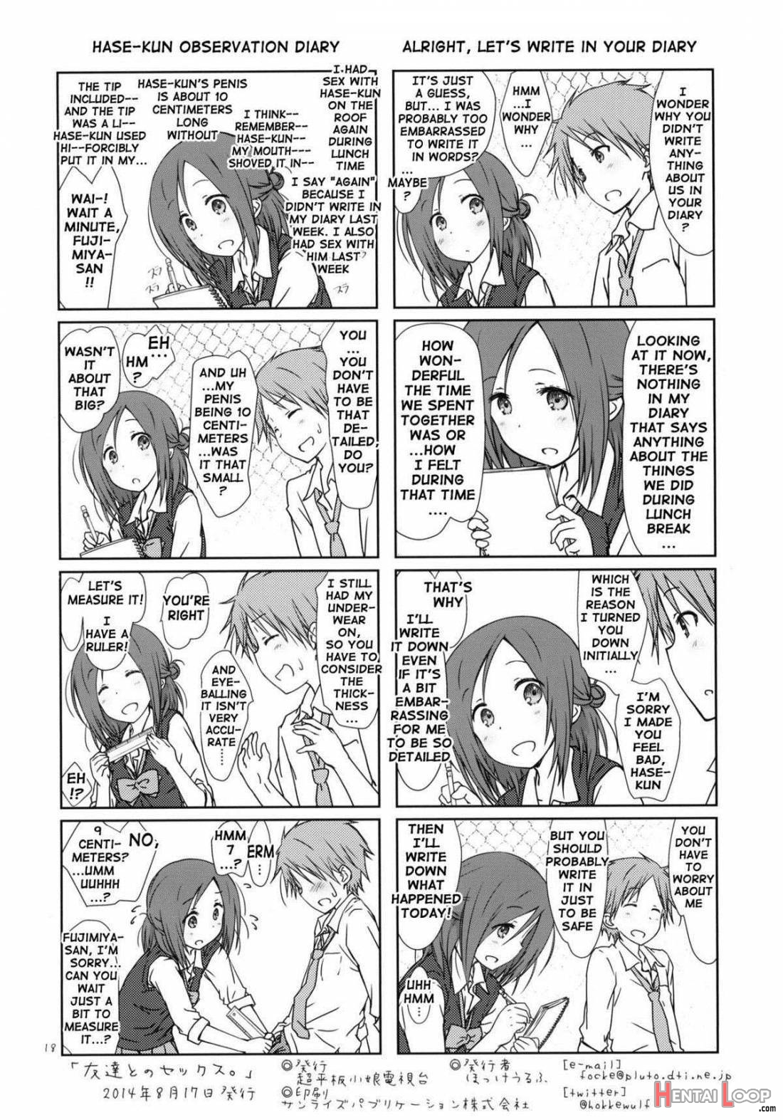 Tomodachi To No Sex. page 17