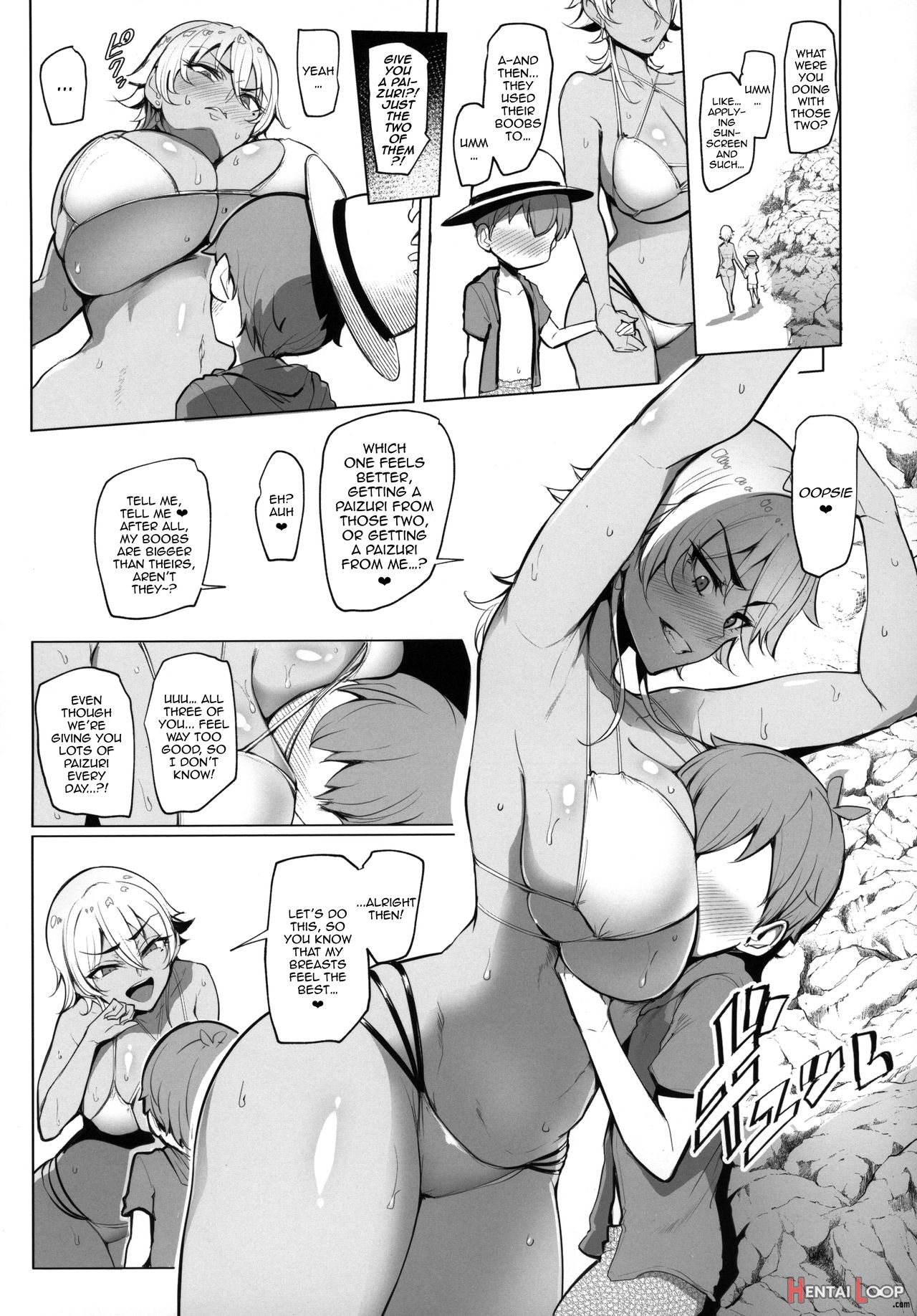 Visiting The Beach With The Lewd Gal Onee-sans page 17