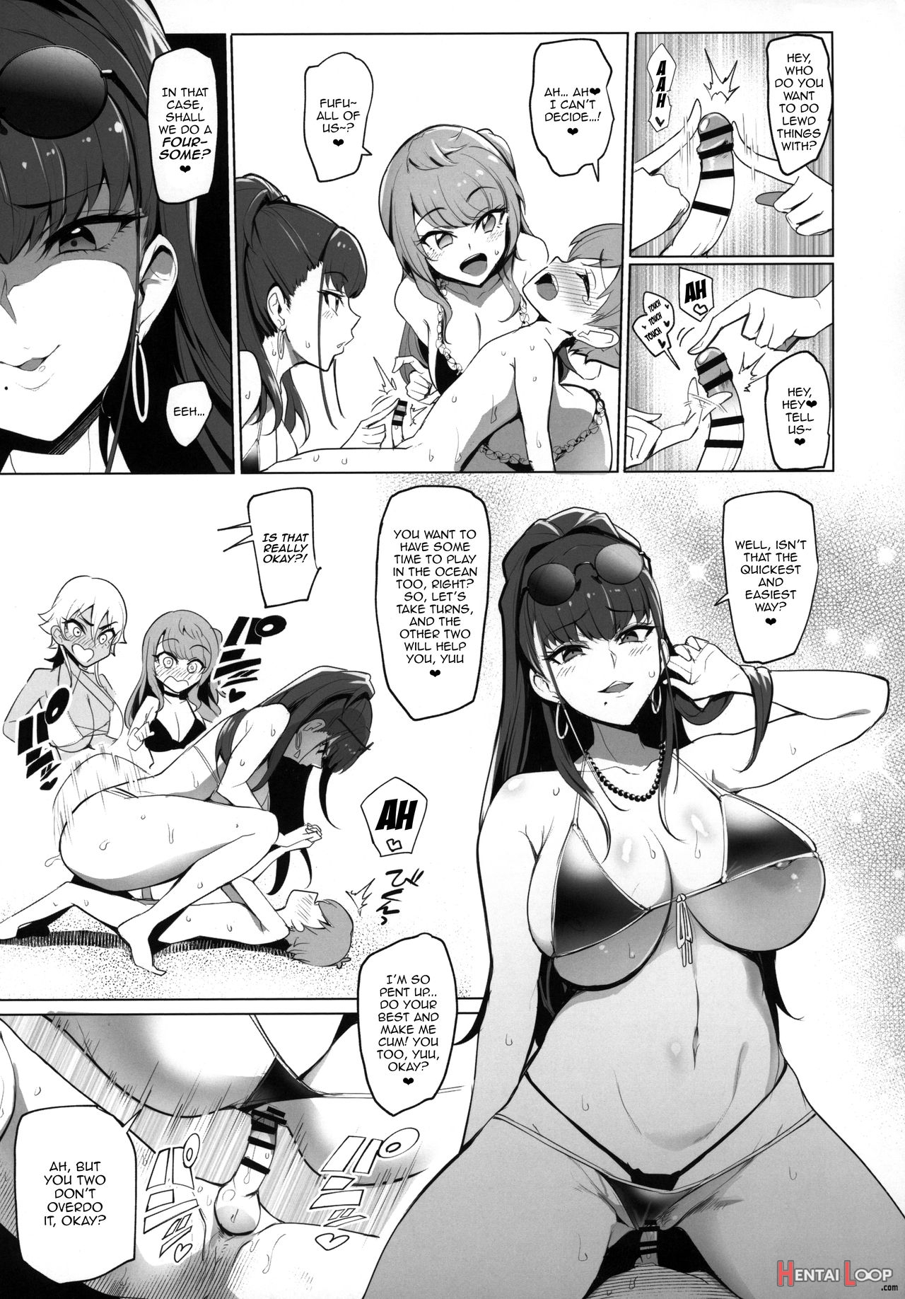 Visiting The Beach With The Lewd Gal Onee-sans page 25