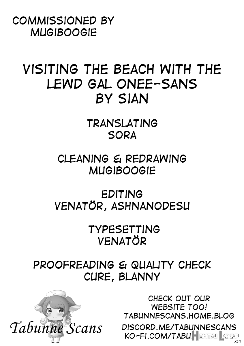 Visiting The Beach With The Lewd Gal Onee-sans page 39