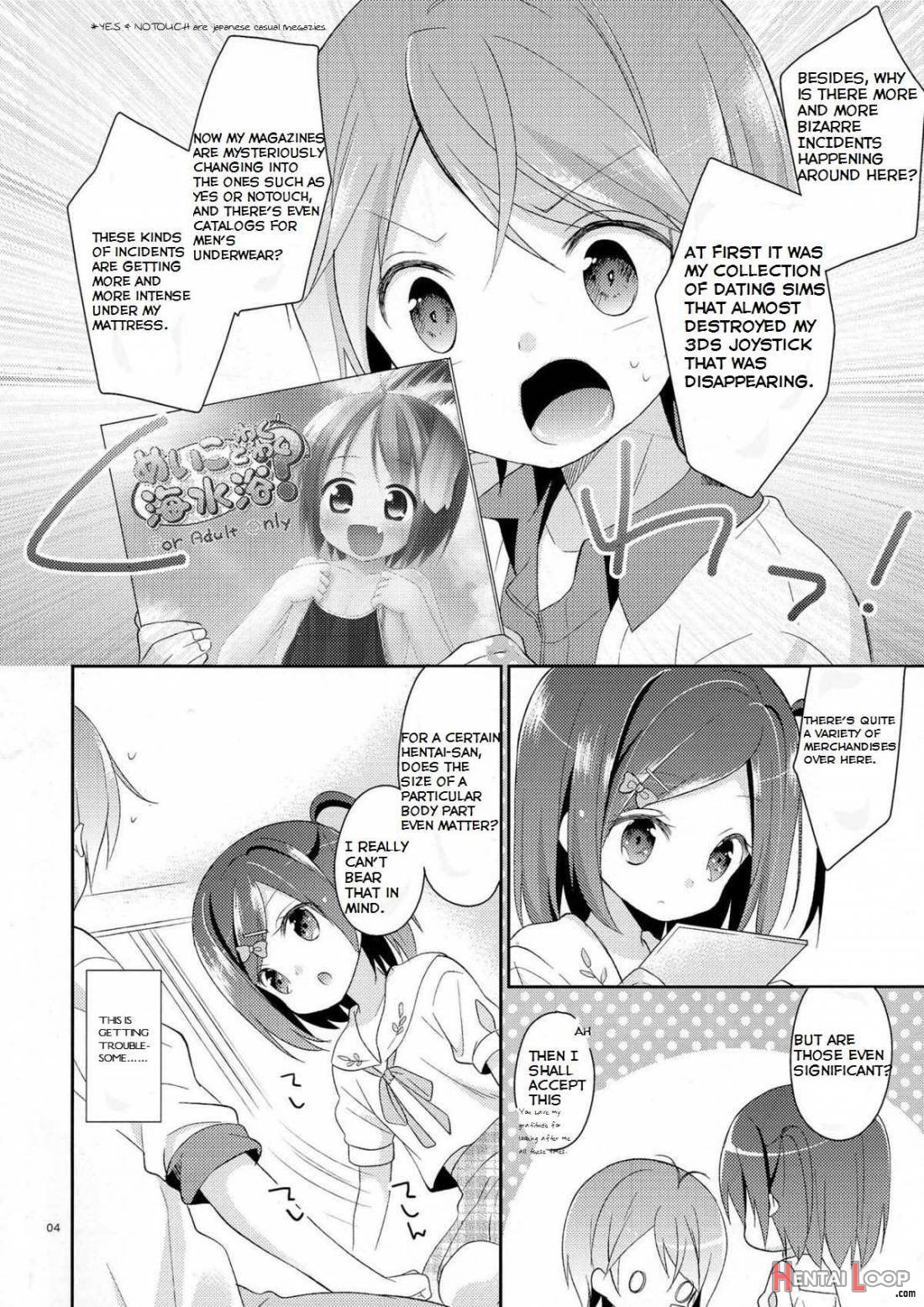 Wareware Wa Tadashii Kyonyuu Yori Mo, Aji No Aru Hinnyuu Ga Suki Nanoda. Sekai No Naniyori Hikaeme Na Mune No Onnanoko O Aishiteiru. page 3