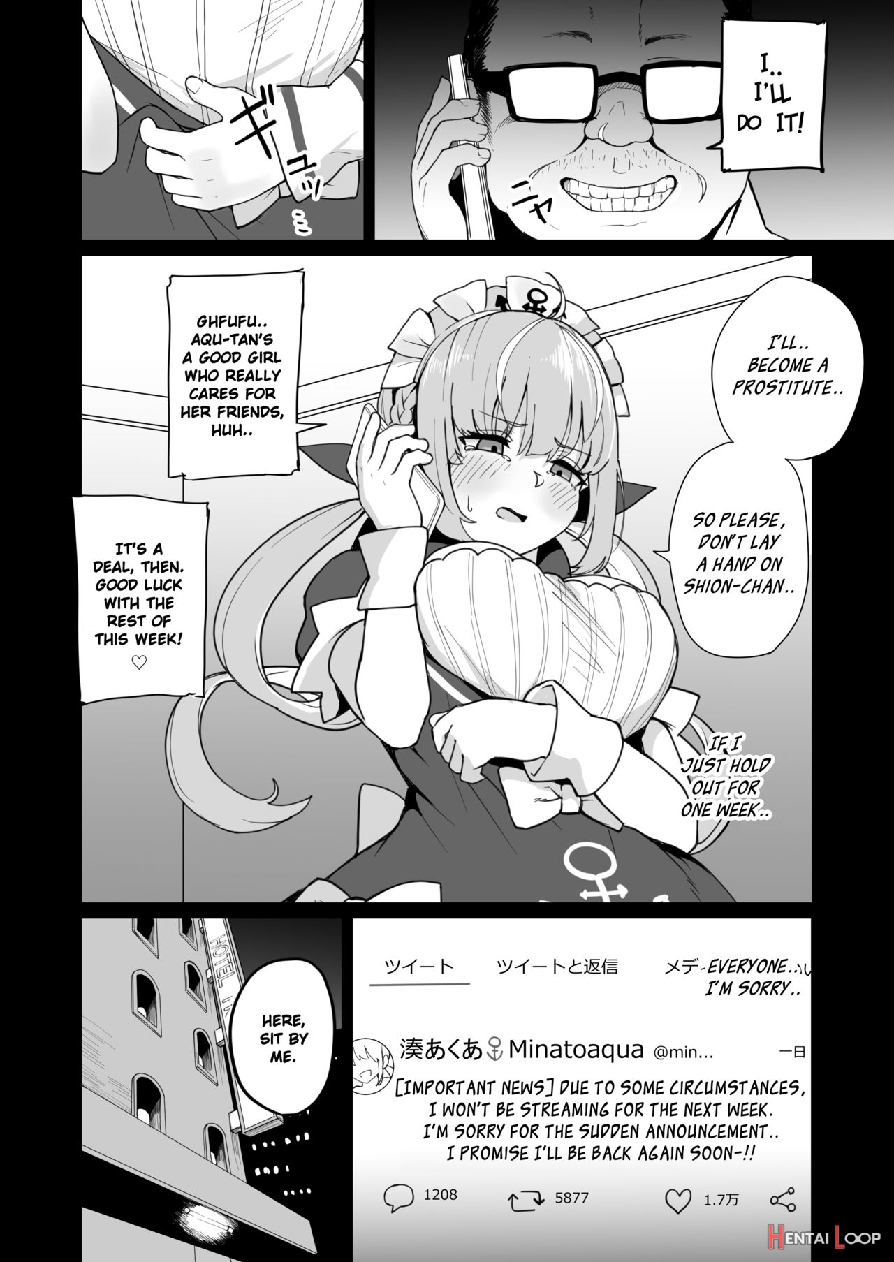 Aqua-chan, For Her Friend's Sake page 7
