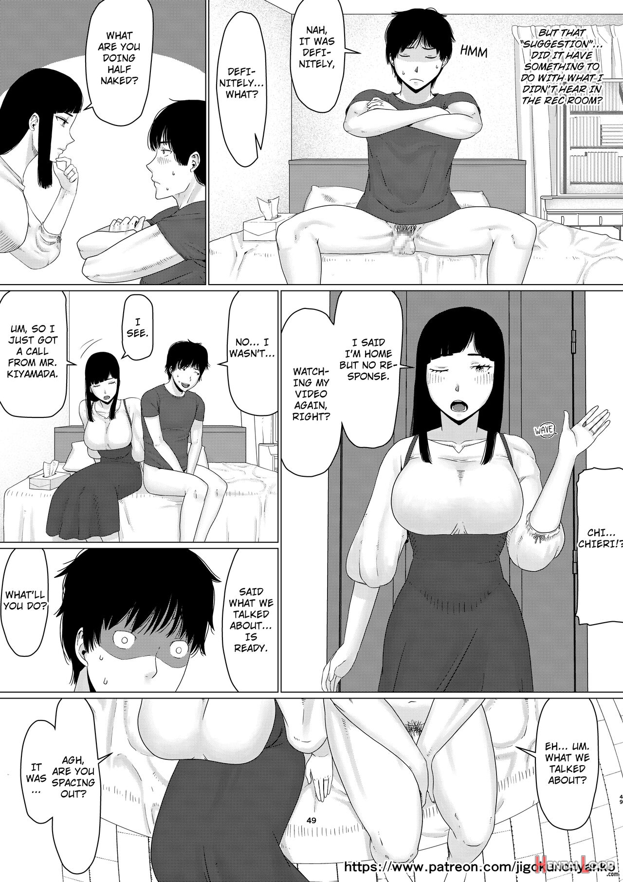 Chieri-san Never Gives Up! 3 Part-1:perverted Toilet Wife Who Fertilizes Anyone's Sperm With Her Husband's Approval page 49