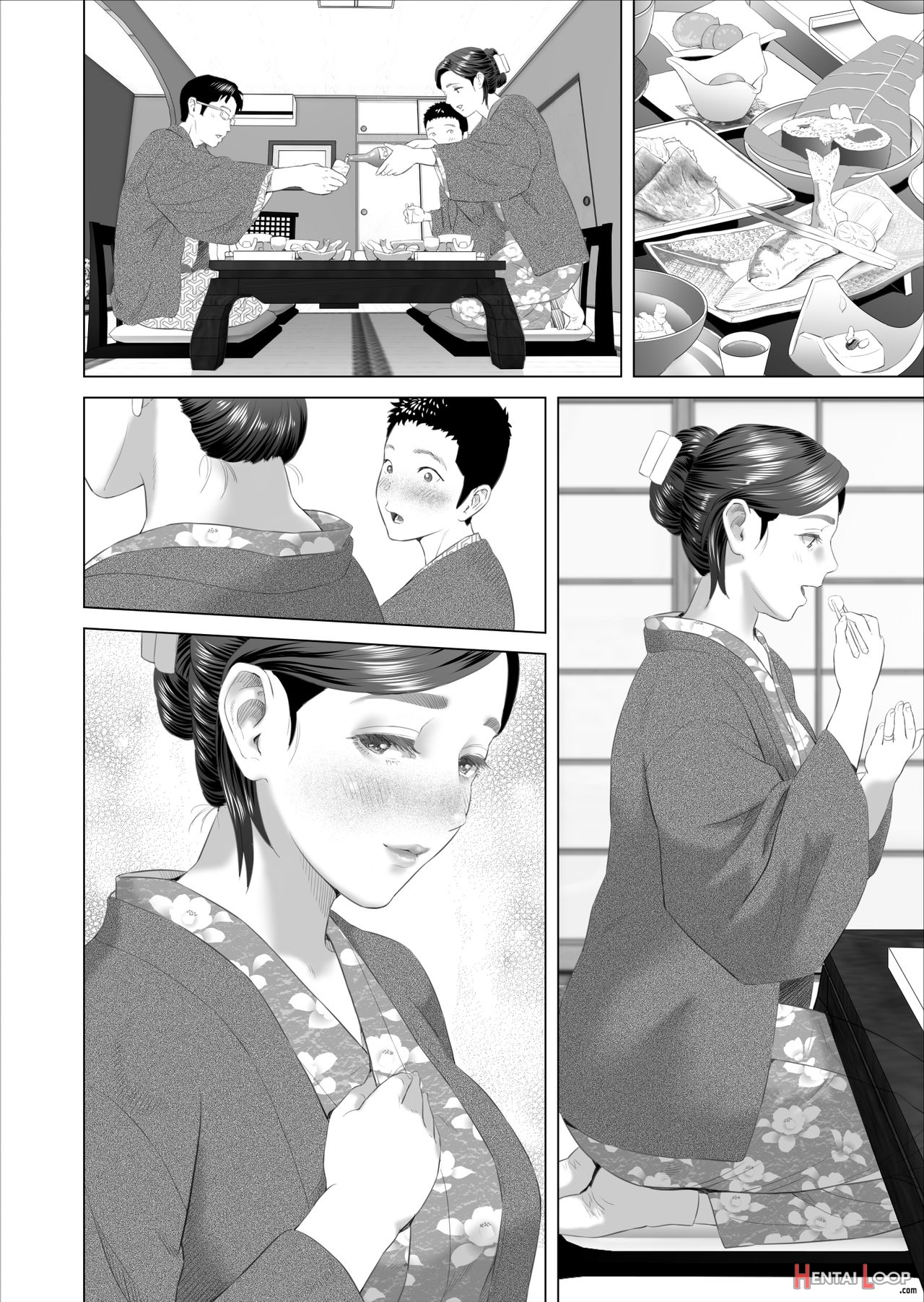 Kinjo Yuuwaku Mama Hen + Kinjo Yuuwaku Teruhiko To Okaa-san Hen + Kinjo Yuuwaku Tomodachi No Okaa-san Hen + Kinjo Yuuwaku Godou Onsen Ryokou Hen + Kinjo Yuuwaku Musuko O Yobai Ni Sasou Haha Hen page 974