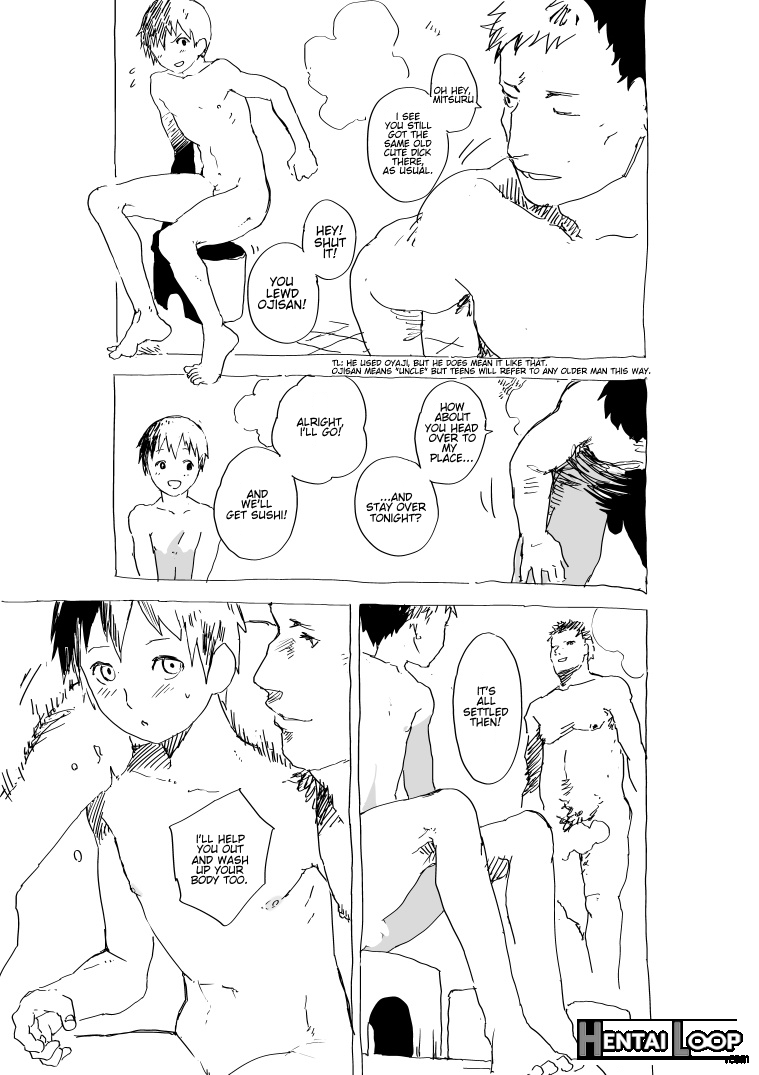 Lonely Boy & Lowly Paid Salaryman In The Bathhouse And His Apartment Erotic Manga page 2