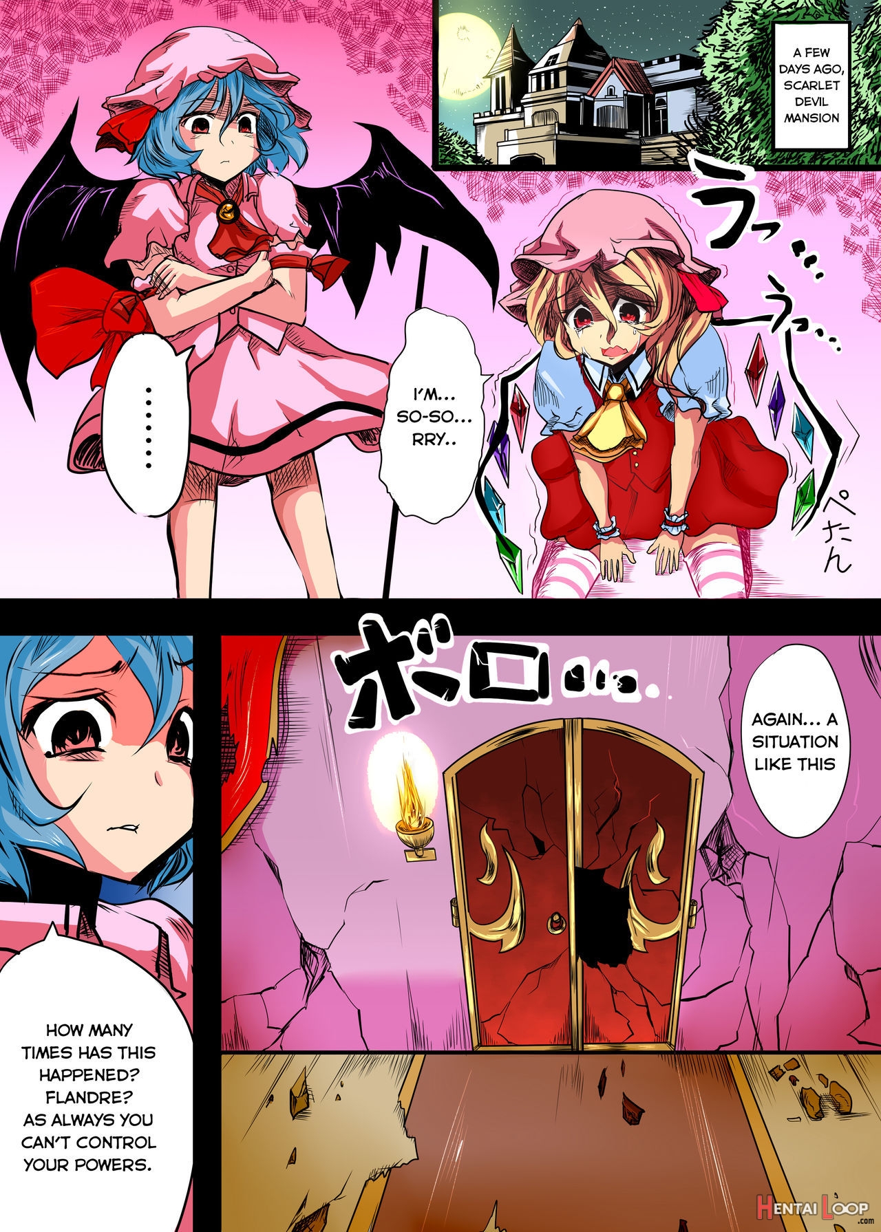 The Flandre Getting Beaten Up And Raped By A Fat Man Book page 5