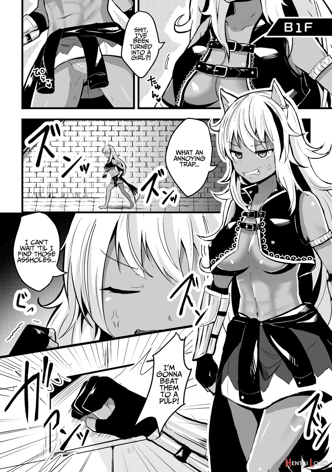 2d Comic Magazine Mesu Ochi! Ts Ero Trap Dungeon Vol. 2 page 50