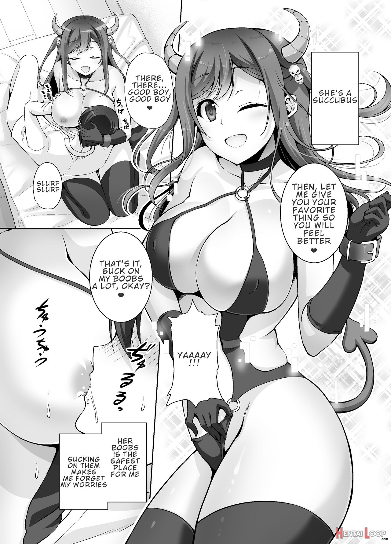 A Very Naughty Succubus Onee-chan's Motherly Sex page 4