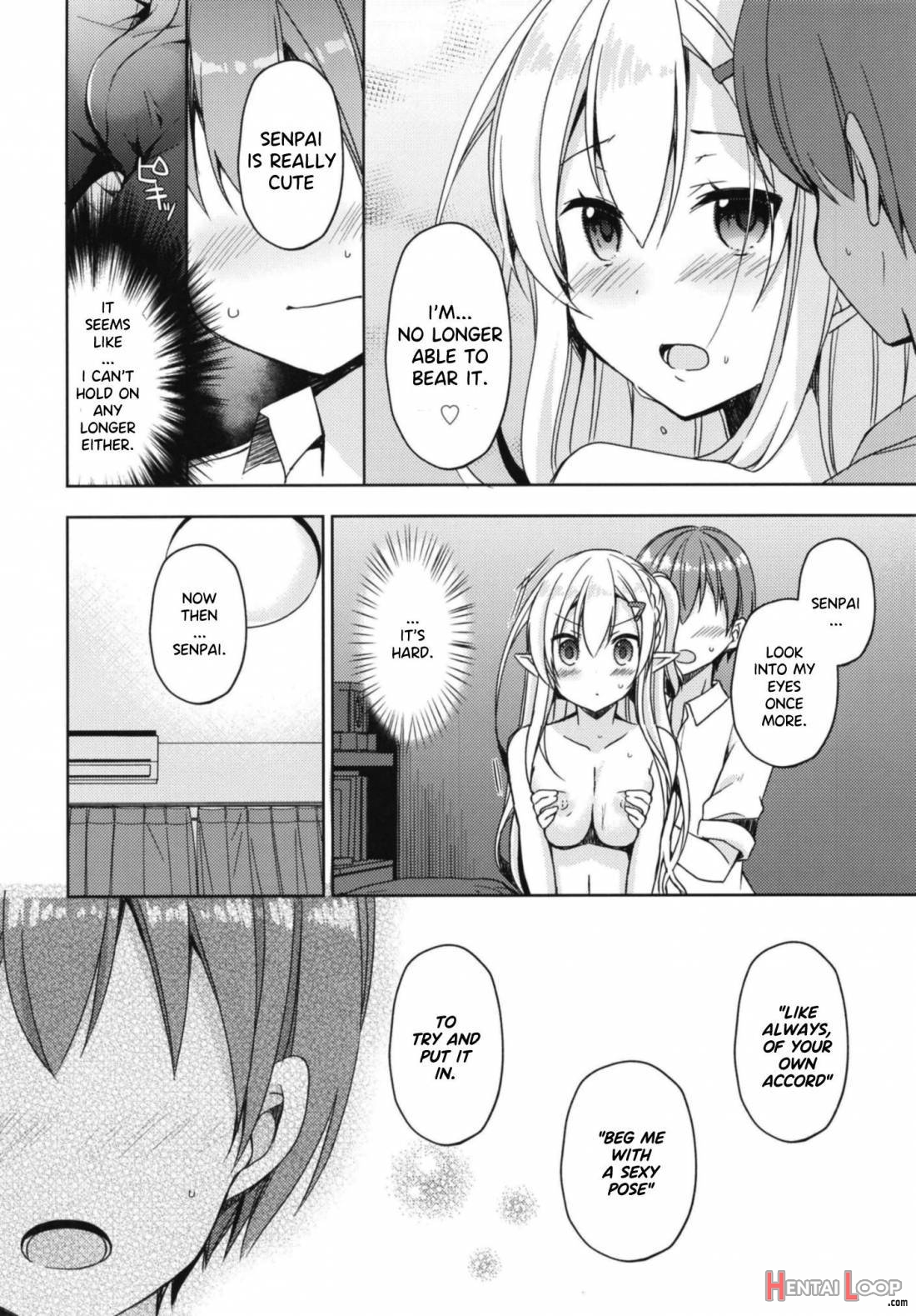 Akogare No Elf Senpai Ni, Ecchi Na Saiminjutsu Kakete Mita. page 9