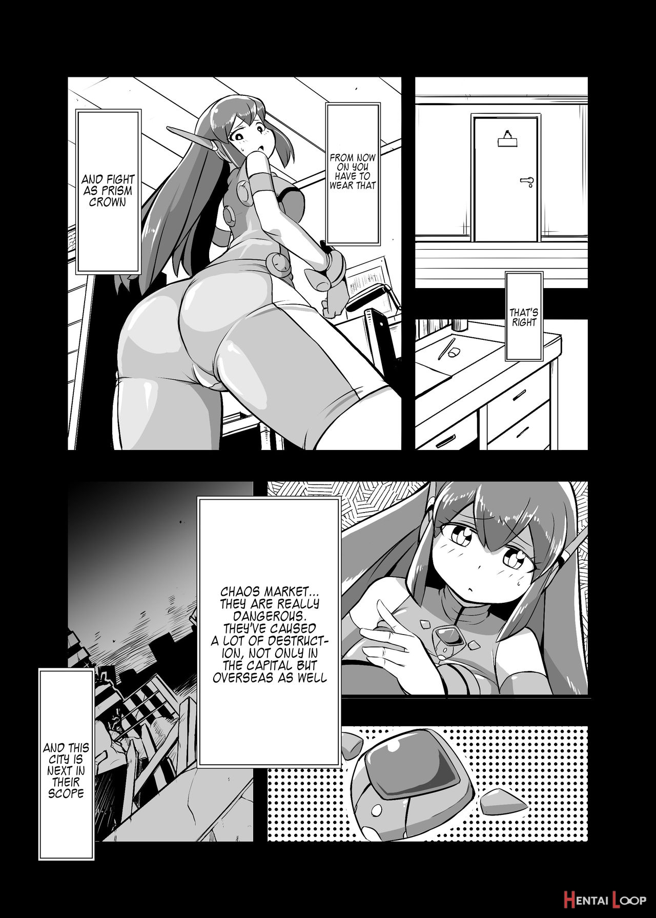 Aku No Soshiki Ni Haiboku Shite Ryoujoku Sareru Henshin Heroine Prism Crown page 40