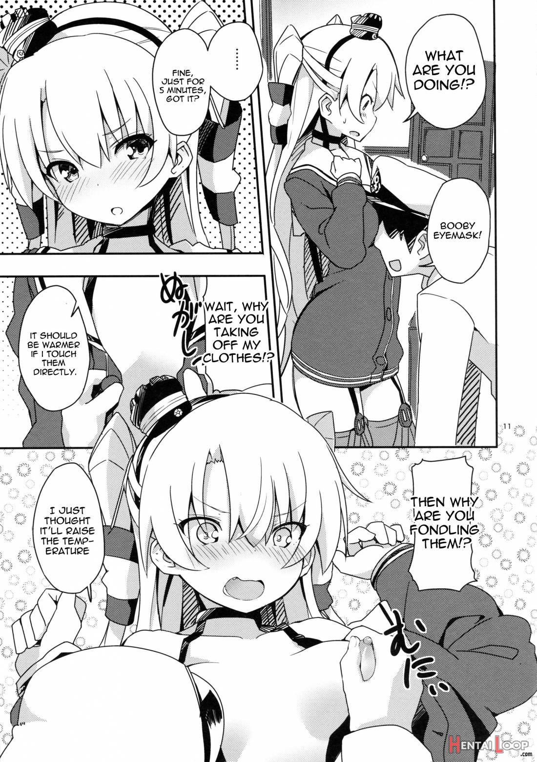 Amatsukaze To Tetsuya De H Shinagara Houkokusho page 10