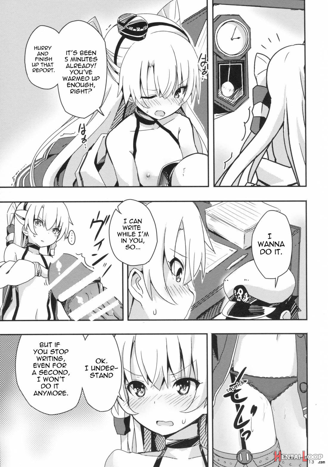 Amatsukaze To Tetsuya De H Shinagara Houkokusho page 12