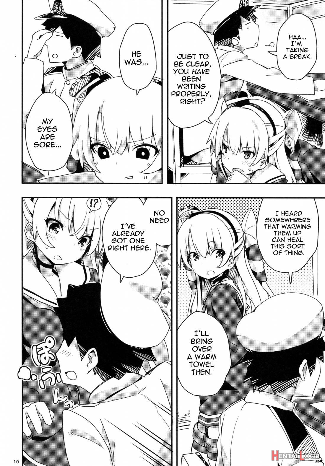 Amatsukaze To Tetsuya De H Shinagara Houkokusho page 9