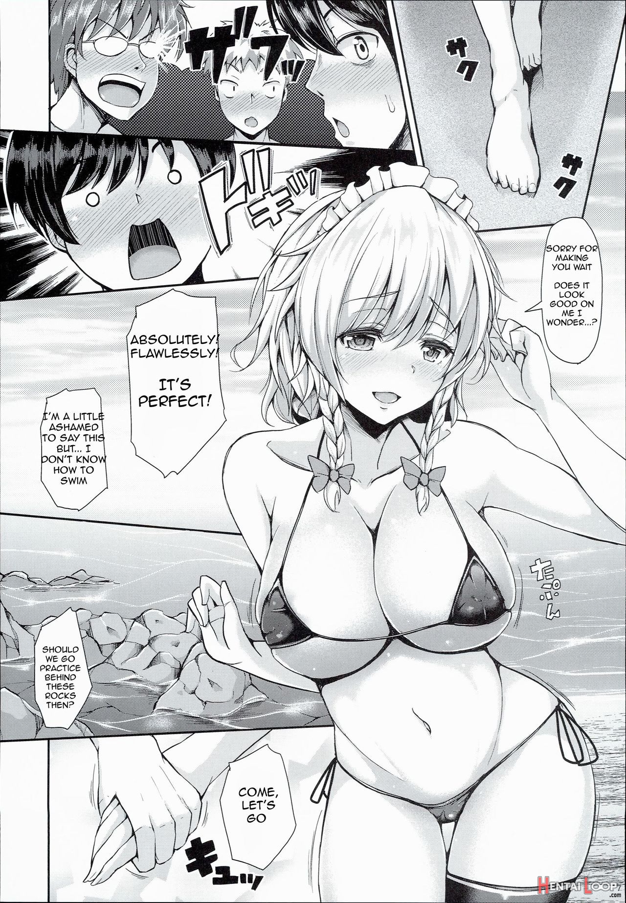 Because Sakuya Changed Into A Swimsuit page 5
