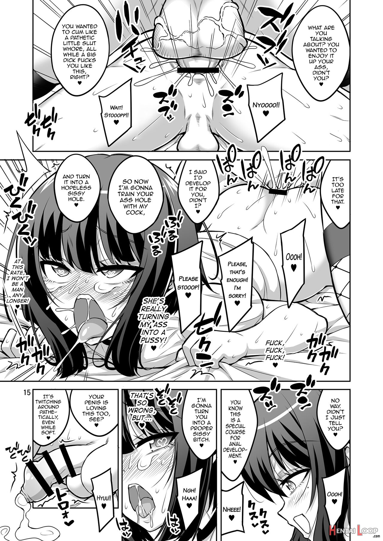 Futanari Onee-san X Otokonoko Gyaku Anal Fuuzoku Mesu Ochi Choukyou 2 page 14